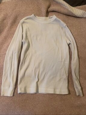 urban pipeline White Ribbed Thermal Crewneck Sweater
